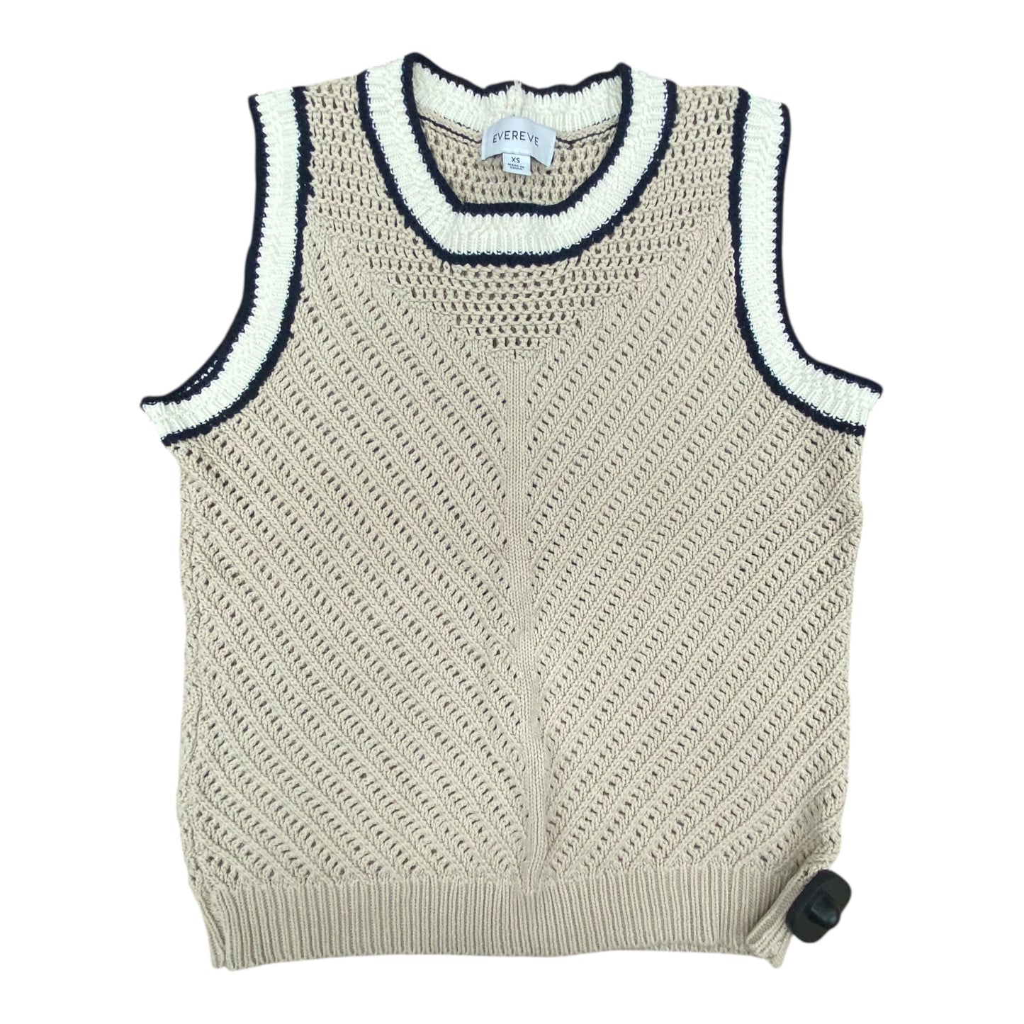 Vest Sweater By Evereve In Beige, Size:Xs