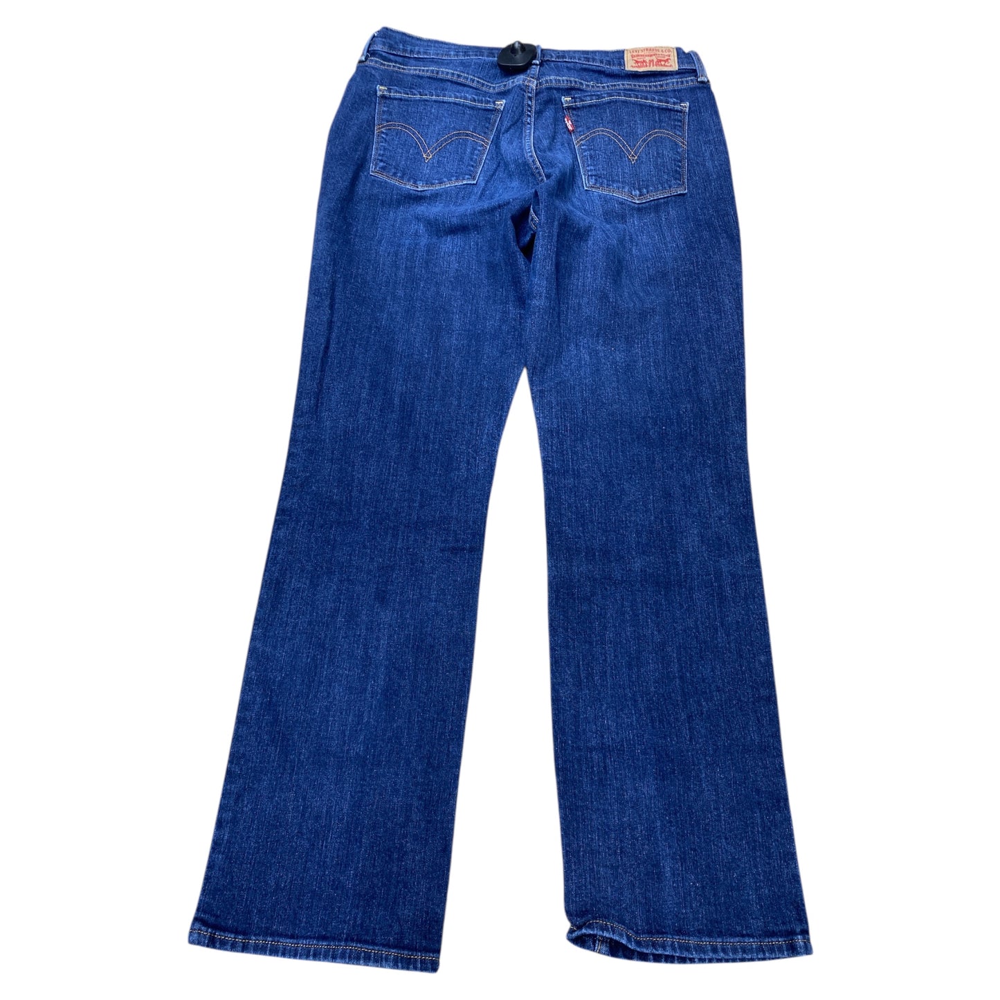 Jeans Straight By Levis In Blue Denim, Size:10