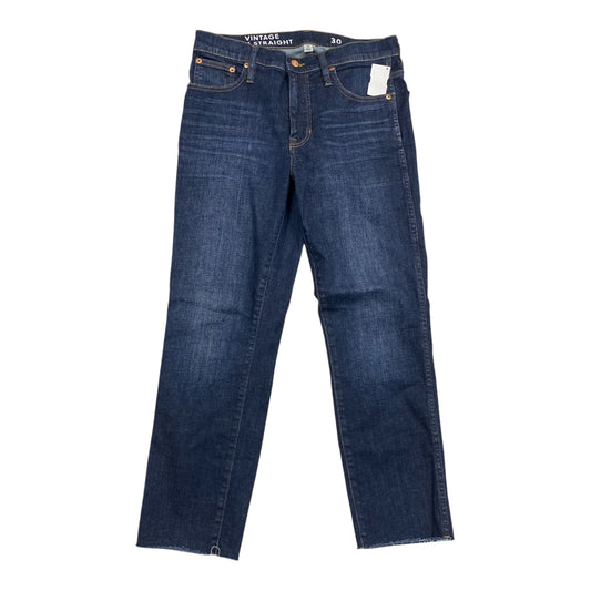 Jeans Straight By J. Crew In Blue Denim, Size:10