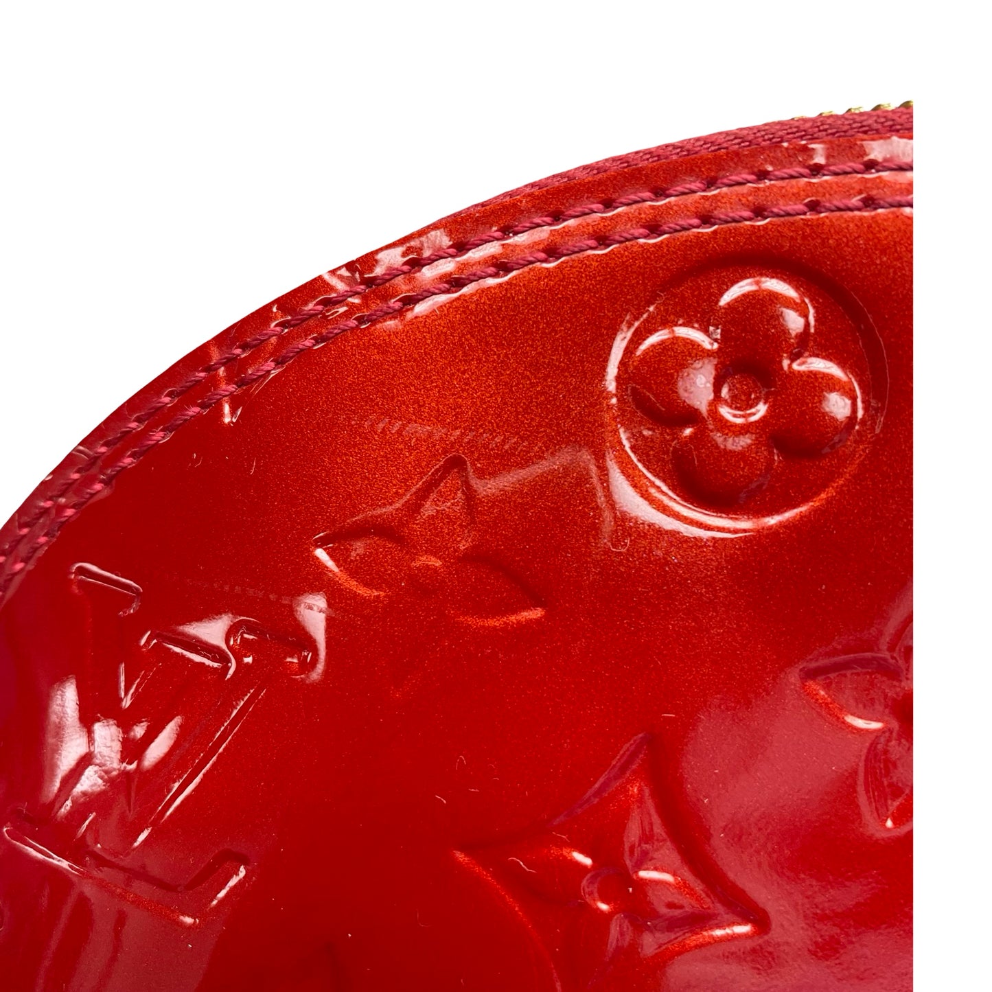 Handbag Luxury Designer By Louis Vuitton In Red Vernis, Size:Large (GM)