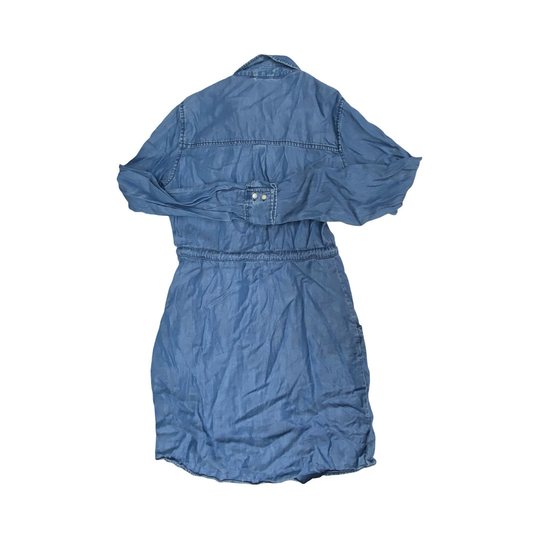 Dress Casual Midi By Lovestitch In Blue Denim, Size:S