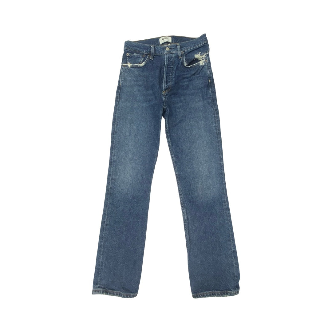 Jeans Straight By Agolde In Blue, Size:2