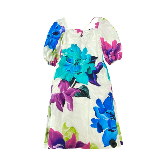 Dress Casual Midi By Anthropologie In Floral Print, Size:4