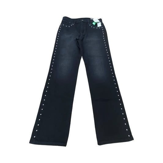 Jeans Straight By Gap In Black, Size:10