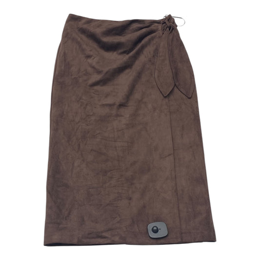 Skirt Midi By J Mclaughlin In Brown, Size:0