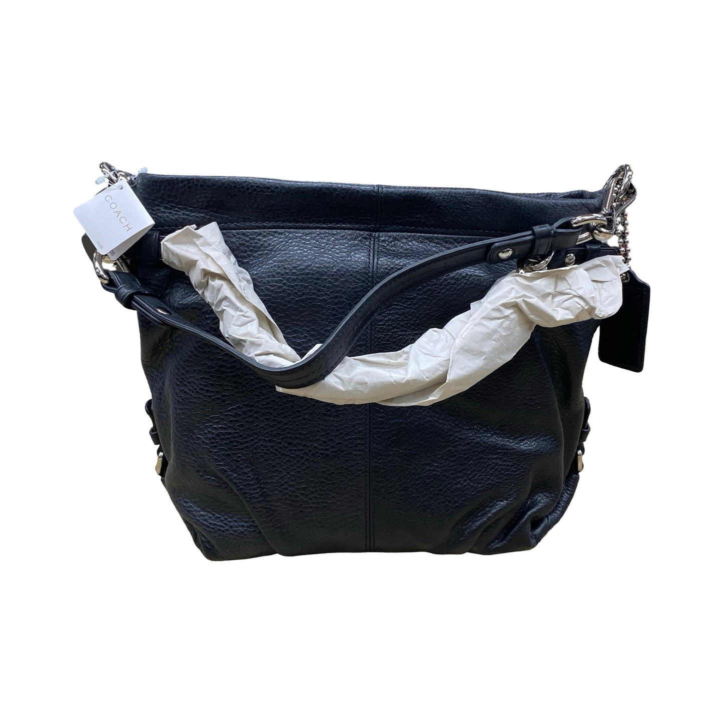 Handbag Designer By Coach In Black & Grey, Size:Large
