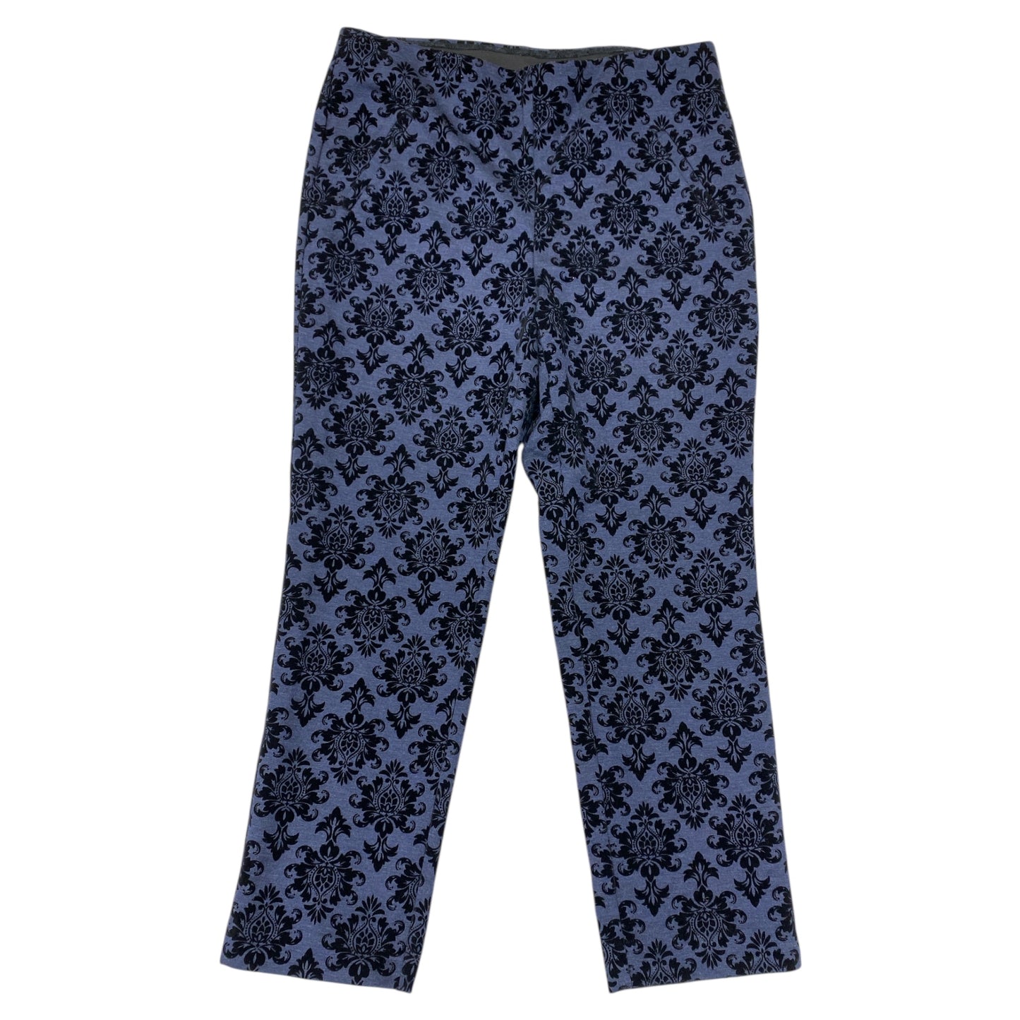 Pants Leggings By Chicos In Black & Blue, Size:10