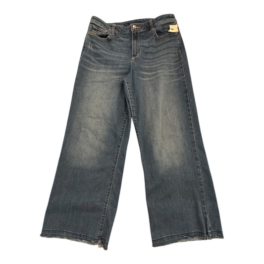 Jeans Wide Leg By Ana In Blue Denim, Size:12
