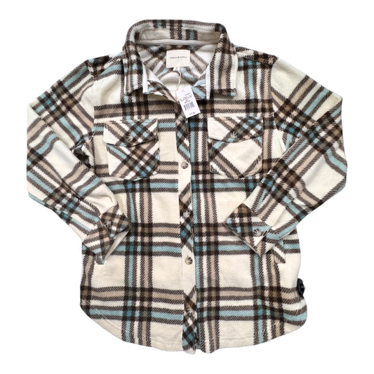 Jacket Shirt By Thread And Supply In Plaid Pattern, Size:M