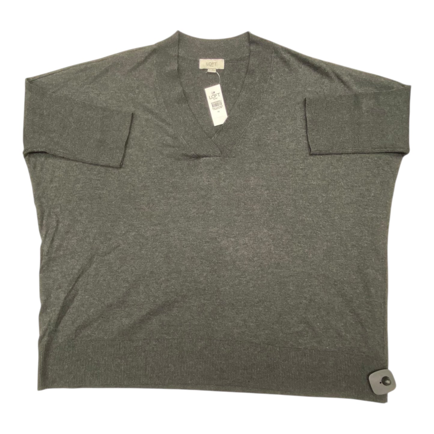 Sweater By Loft In Grey, Size:M