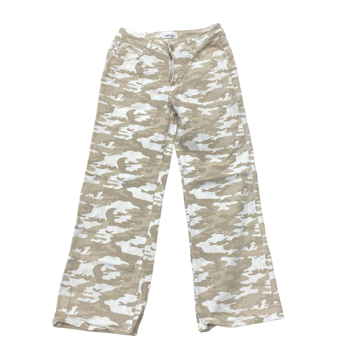 Jeans Wide Leg By Refuge In Camouflage Print, Size:6