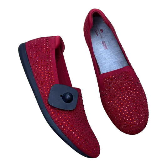 Shoes Flats By Clarks In Red, Size:8