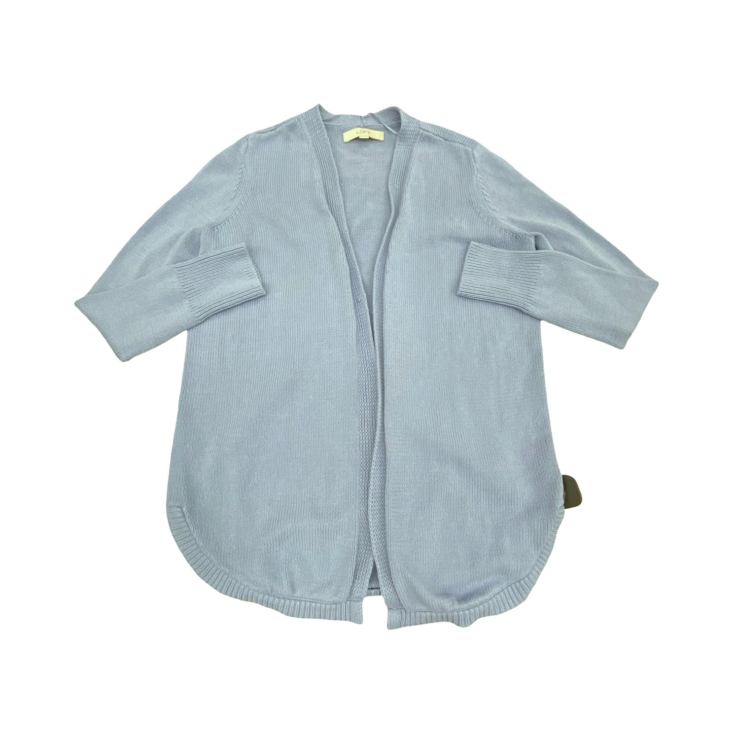 Sweater Cardigan By Loft In Blue, Size:M