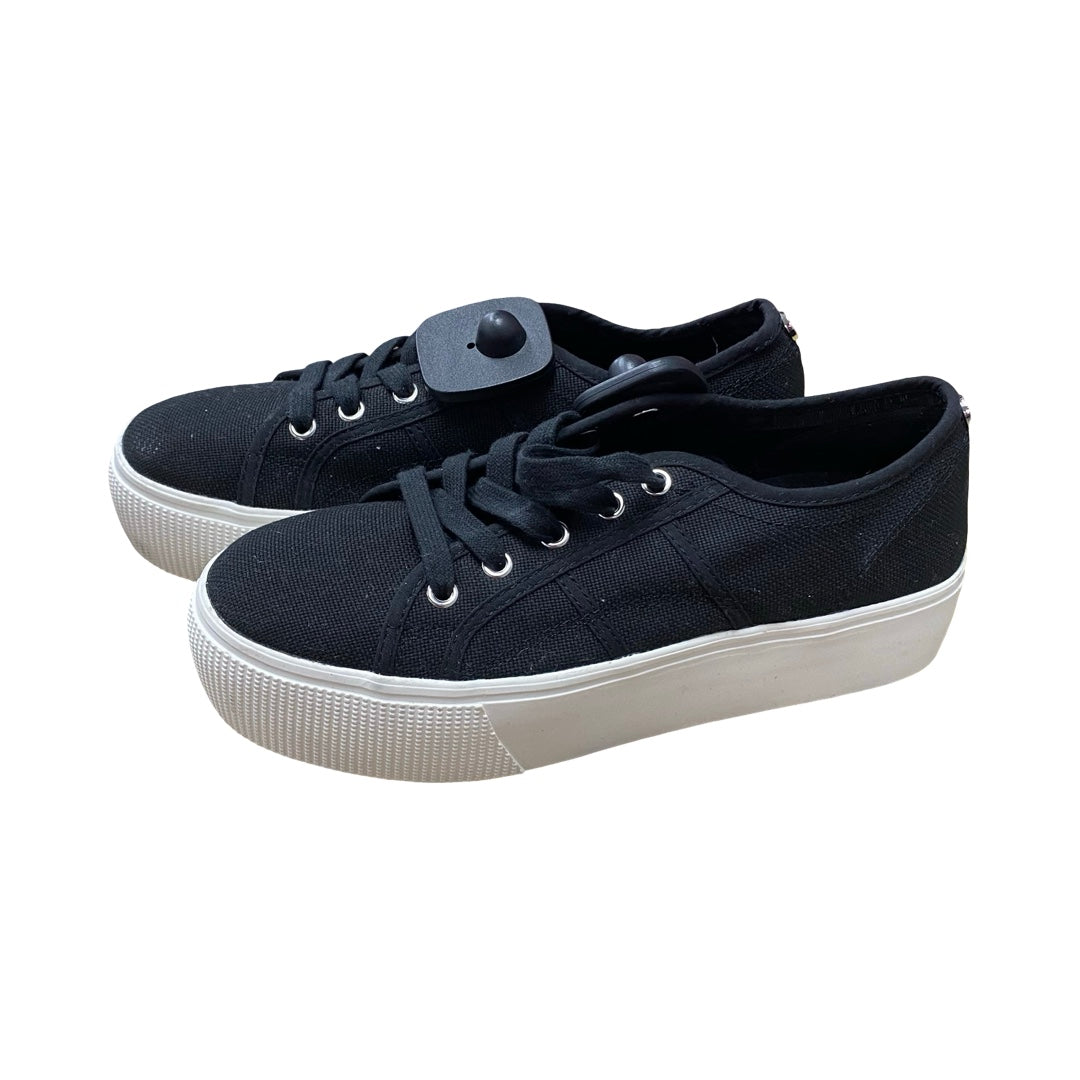 Shoes Sneakers By Steve Madden In Black & White, Size:8