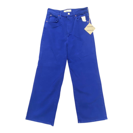 Jeans Straight By Mother In Blue Denim, Size:6