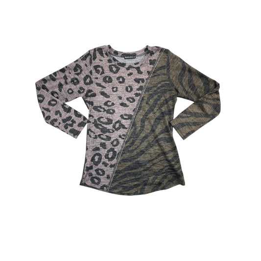 Top Ls By David Cline In Animal Print, Size:M