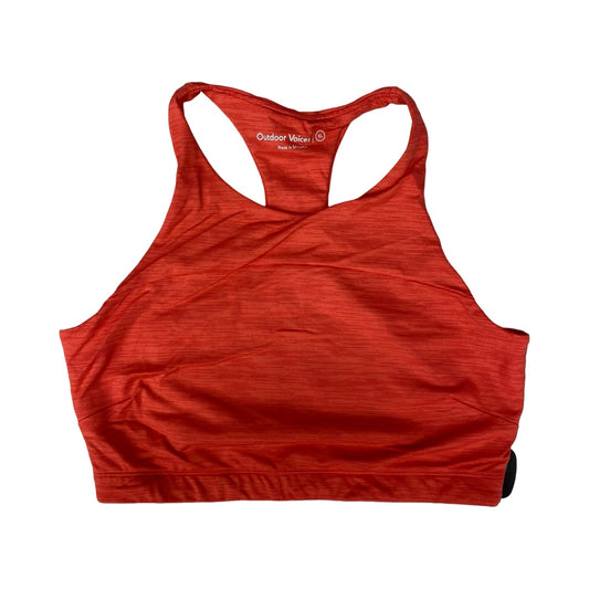 Athletic Bra By Outdoor Voices In Orange, Size:Xl