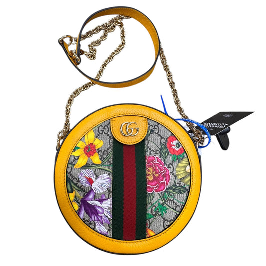 Handbag Luxury Designer By Gucci In Multi, Size:Small