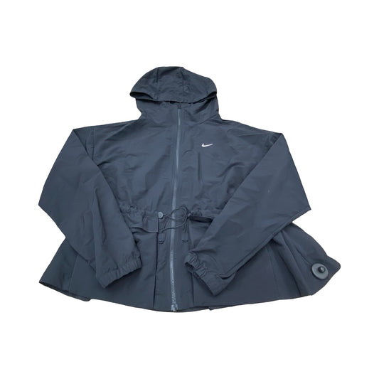 Athletic Jacket By Nike In Black, Size:M