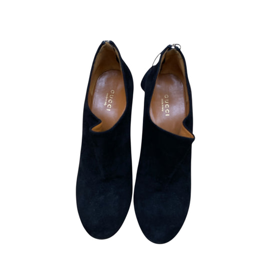 Boots Luxury Designer By Gucci In Black, Size:7.5