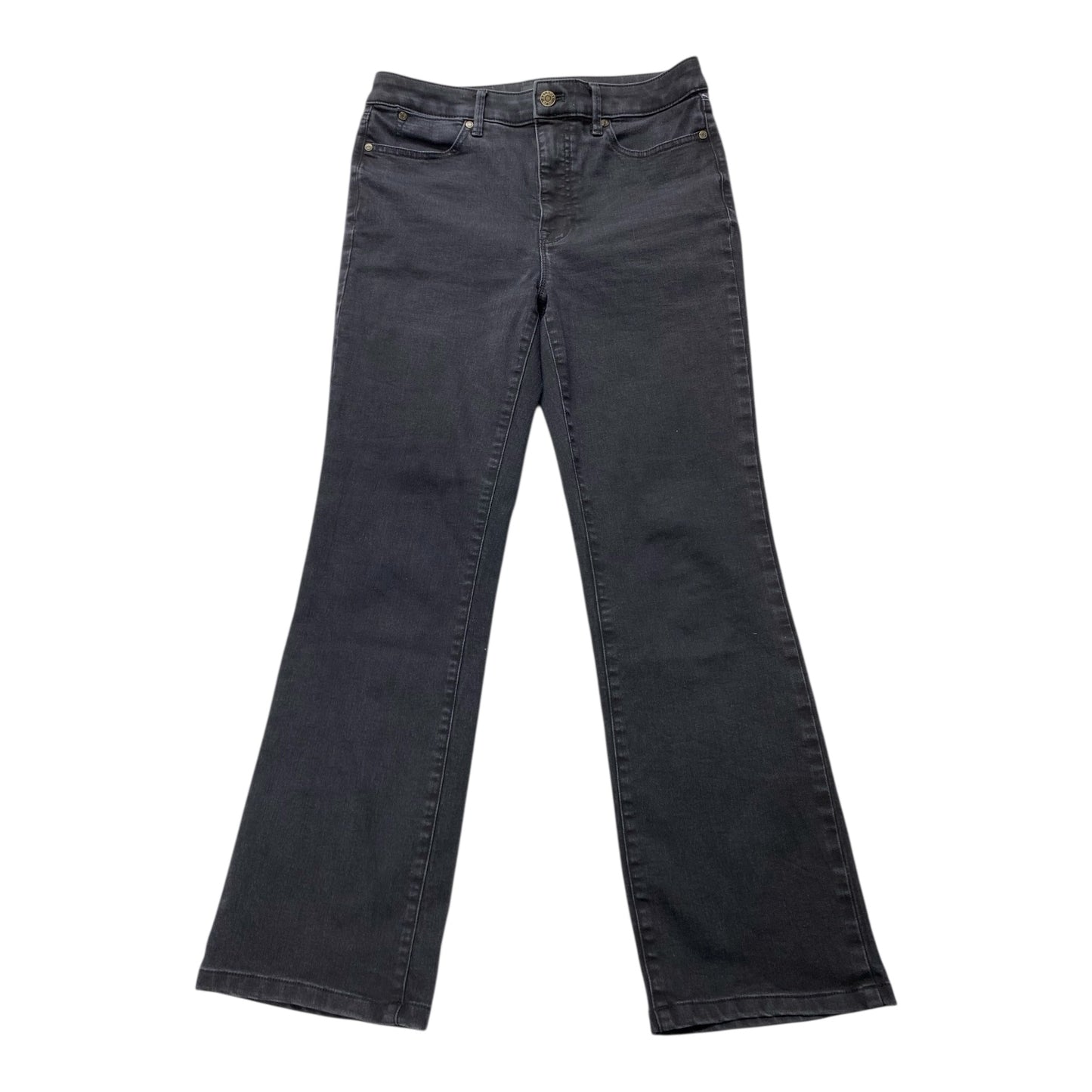 Jeans Boot Cut By Talbots In Grey Denim, Size:6