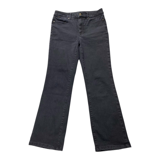 Jeans Boot Cut By Talbots In Grey Denim, Size:6