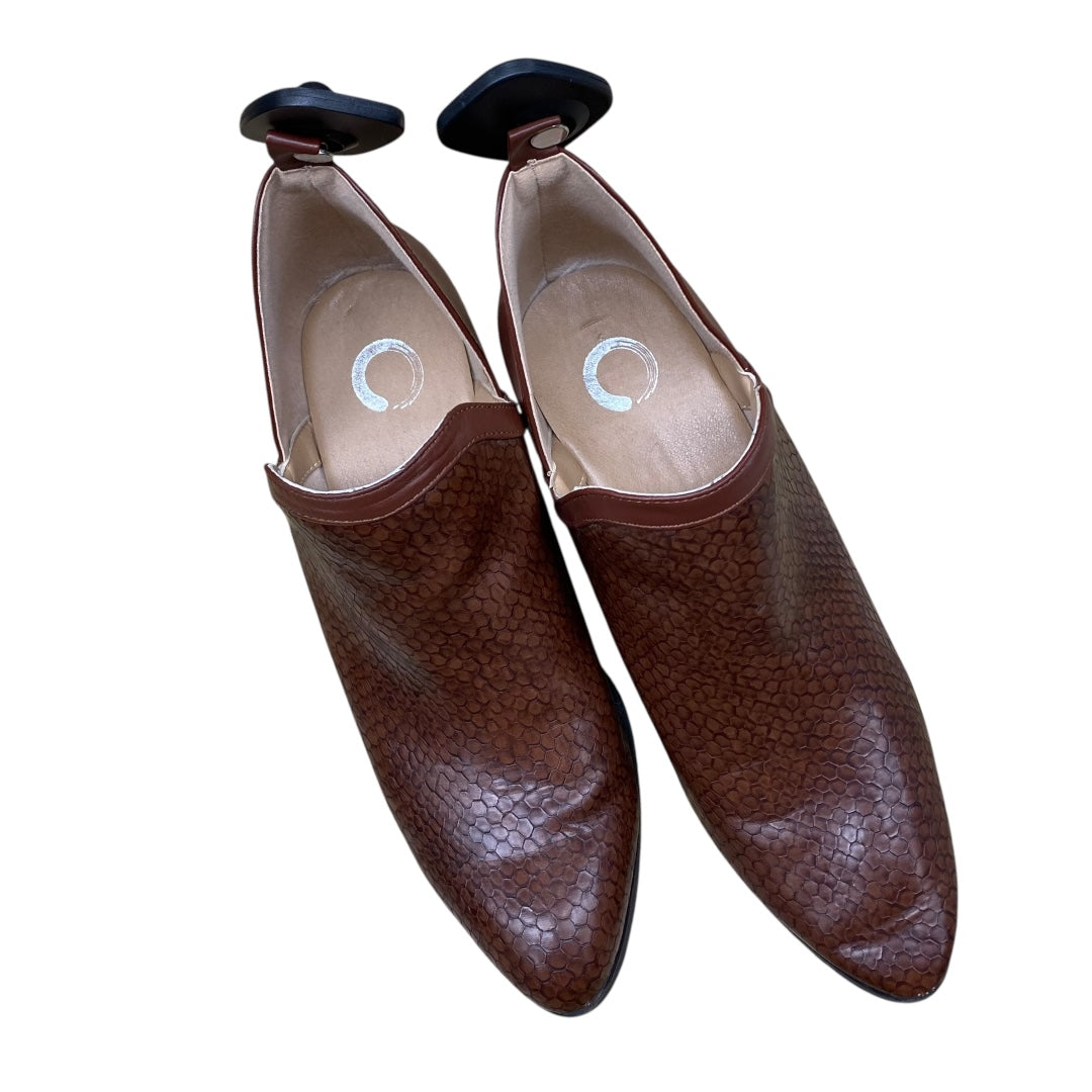 Shoes Heels Block By Journee In Brown, Size:8.5