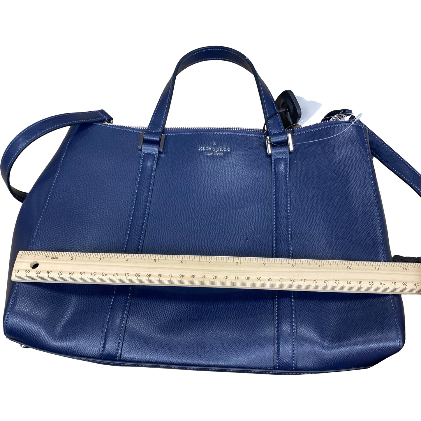 Handbag Designer By Kate Spade In Navy, Size:Medium