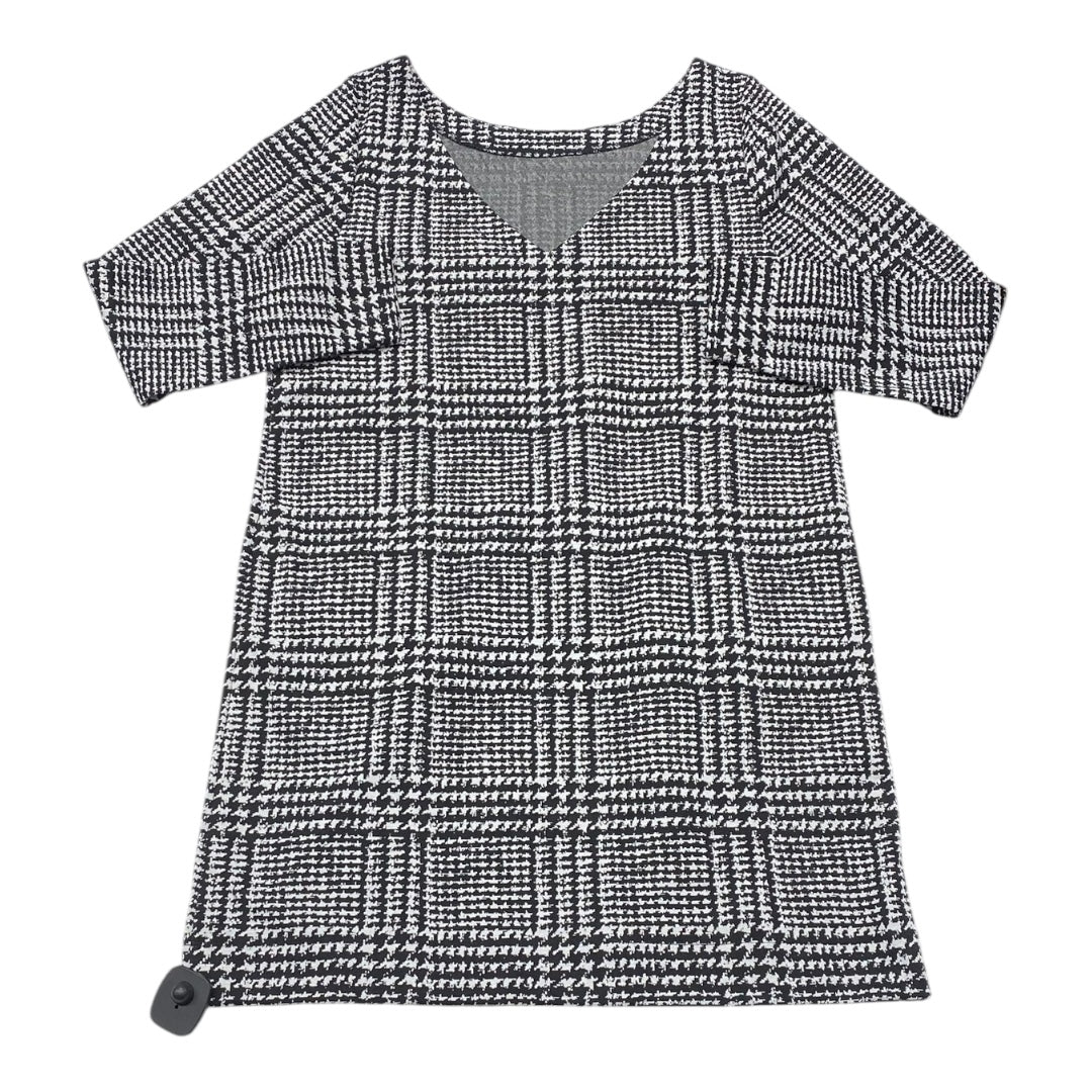 Dress Casual Midi By Loft In Black & White, Size:10