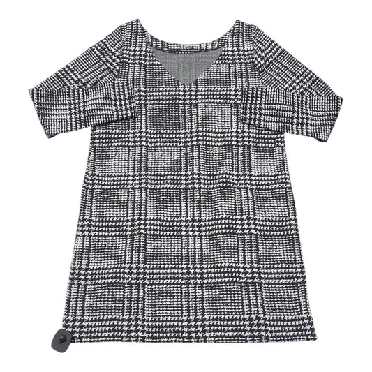 Dress Casual Midi By Loft In Black & White, Size:10