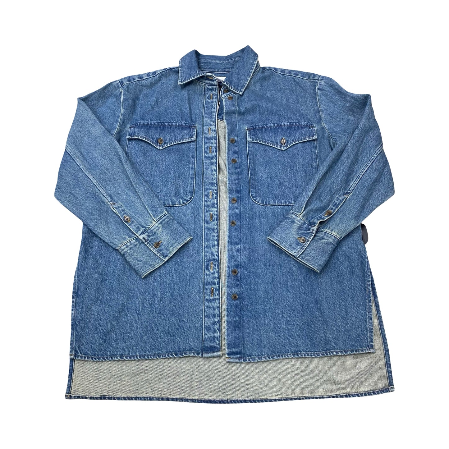 Jacket Denim By Banana Republic In Blue Denim, Size:S