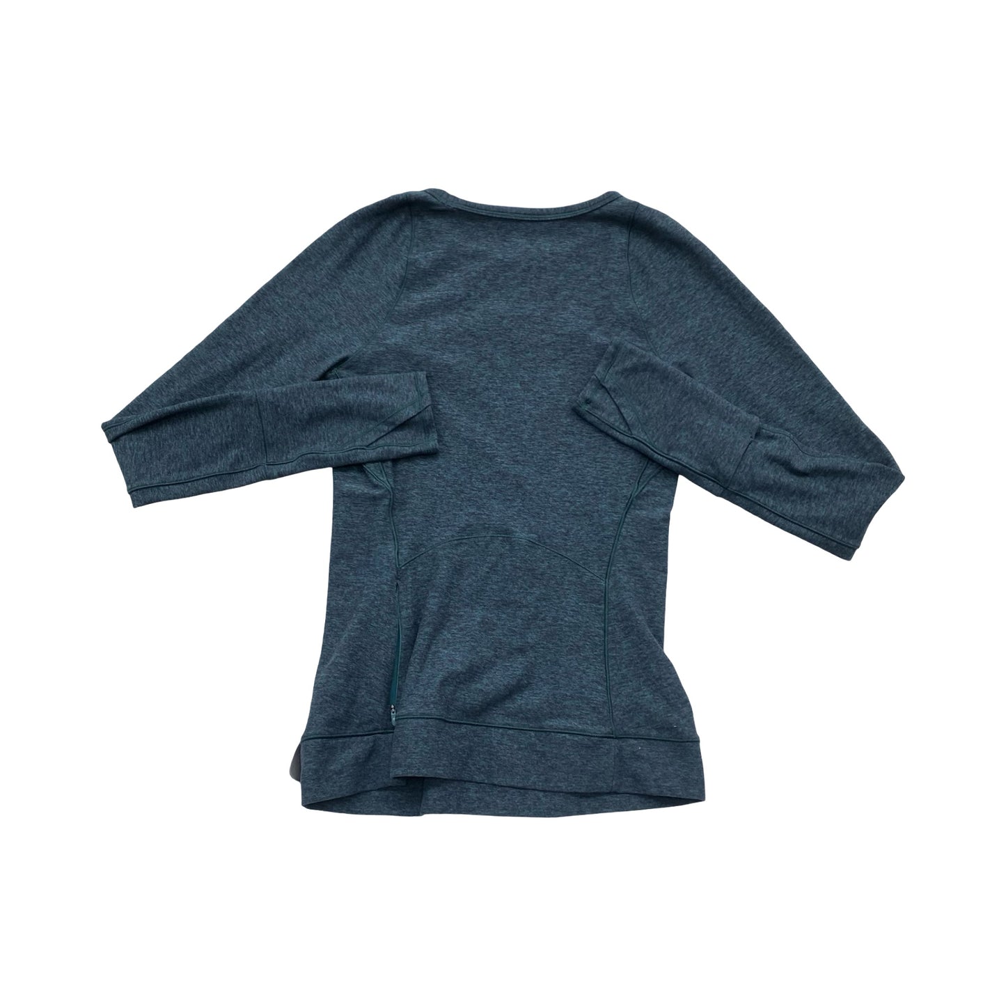 Athletic Top Ls Collar By Lululemon In Teal, Size:4