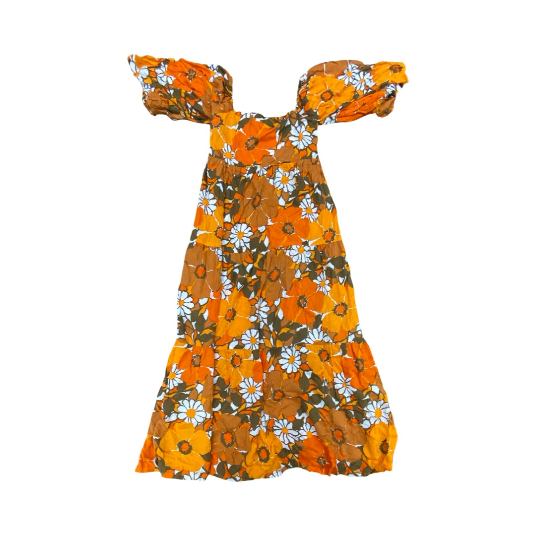 Dress Casual Maxi By Faithfull The Brand In Multi, Size:6
