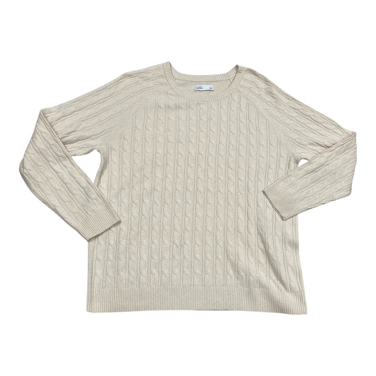 Sweater By Croft And Barrow In Cream, Size:L