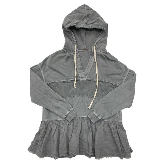 Sweatshirt Hoodie By Free People In Grey, Size:Xs