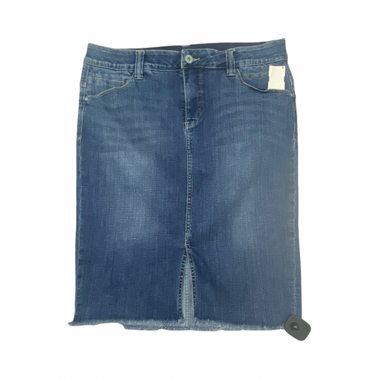 Skirt Midi By Jag In Blue Denim, Size:12