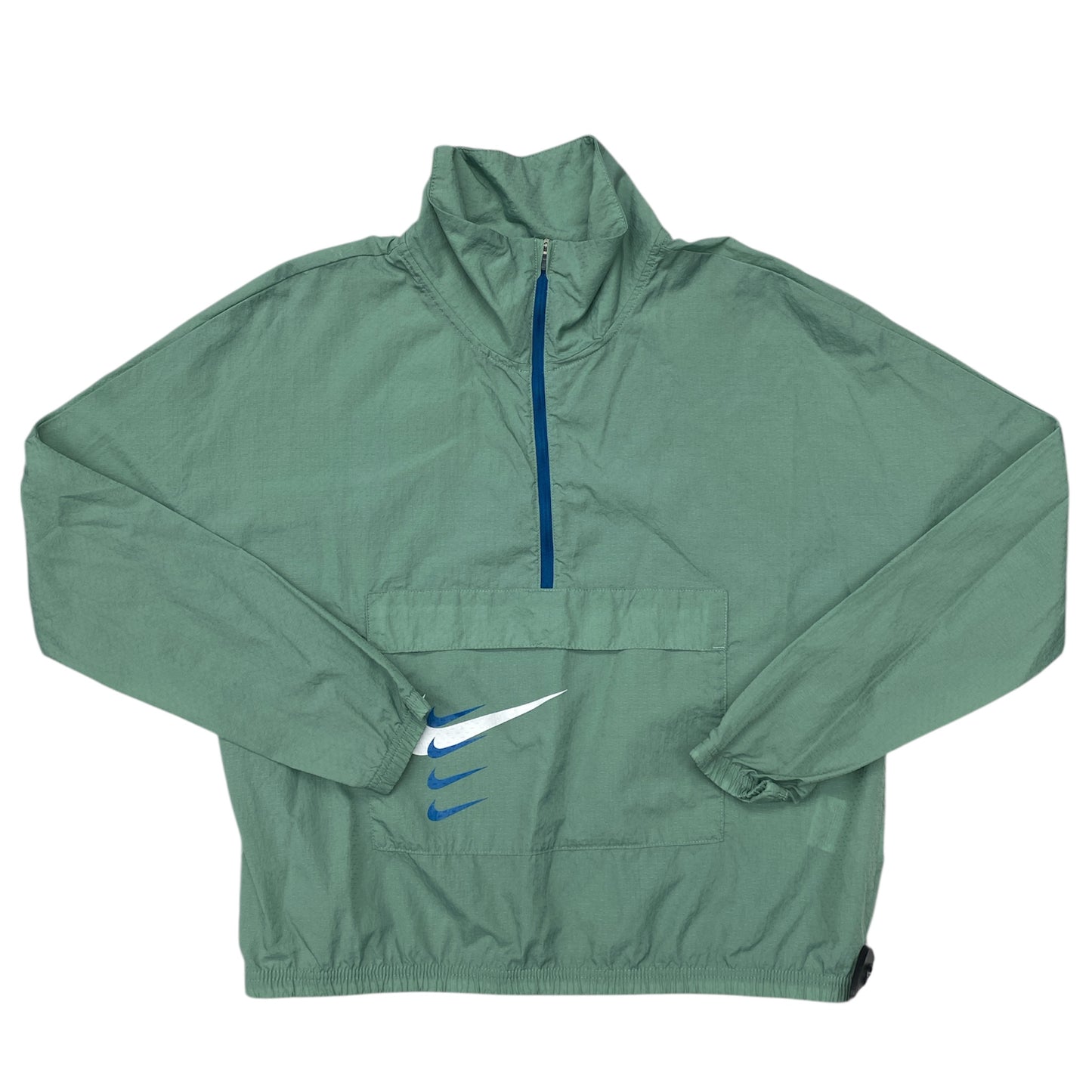 Jacket Windbreaker By Nike In Green, Size:M
