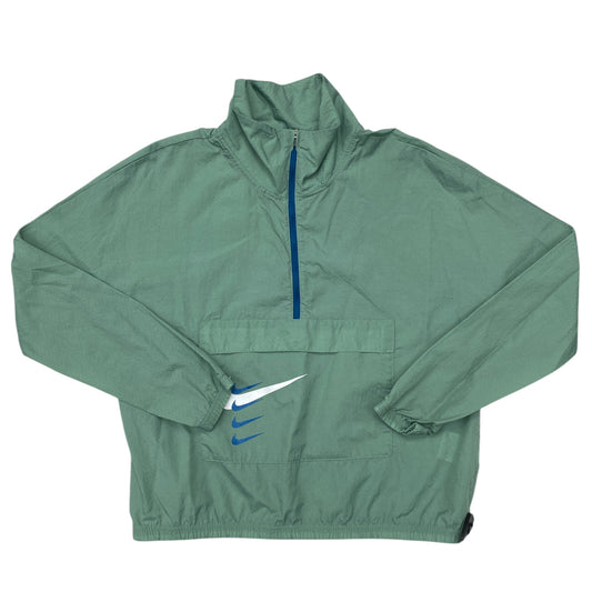 Jacket Windbreaker By Nike In Green, Size:M