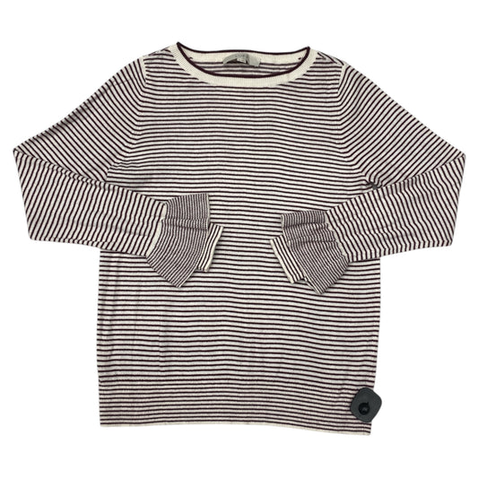 Sweater By Loft In Purple & White, Size:M