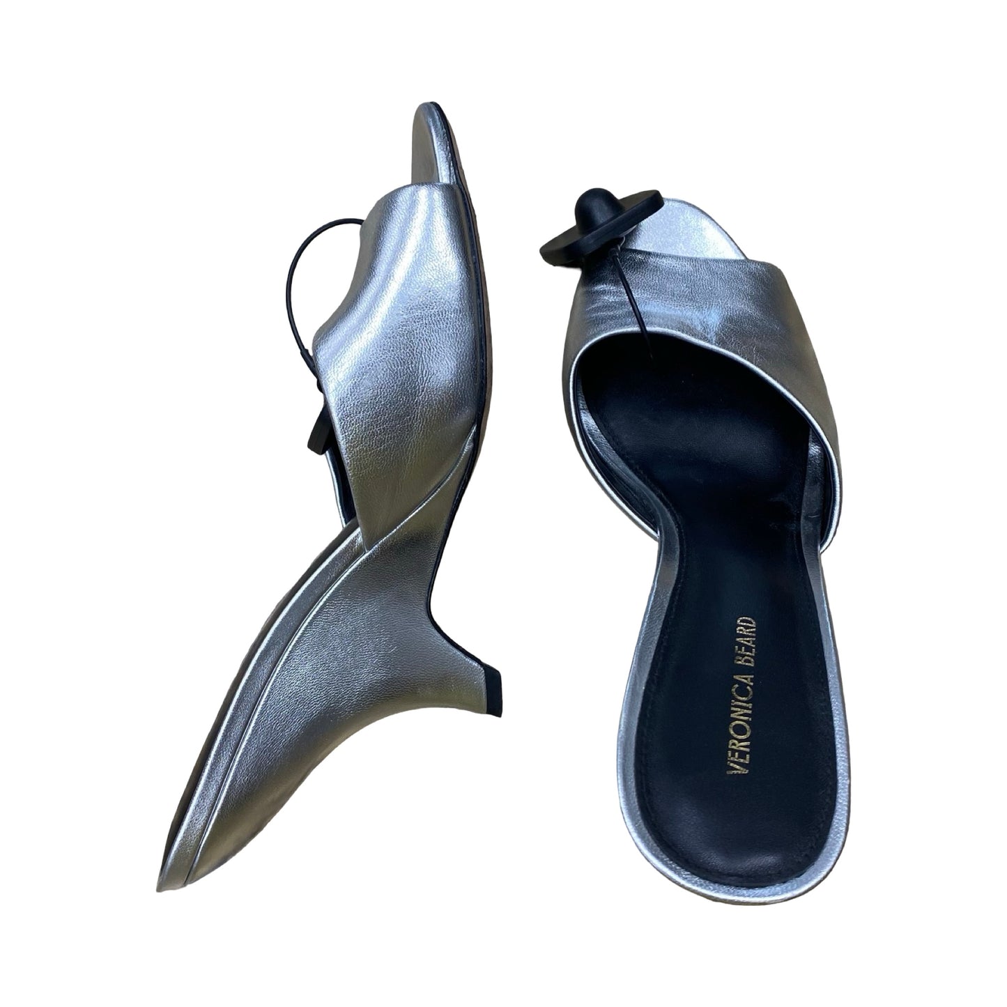 Shoes Designer By Veronica Beard In Silver, Size:8.5