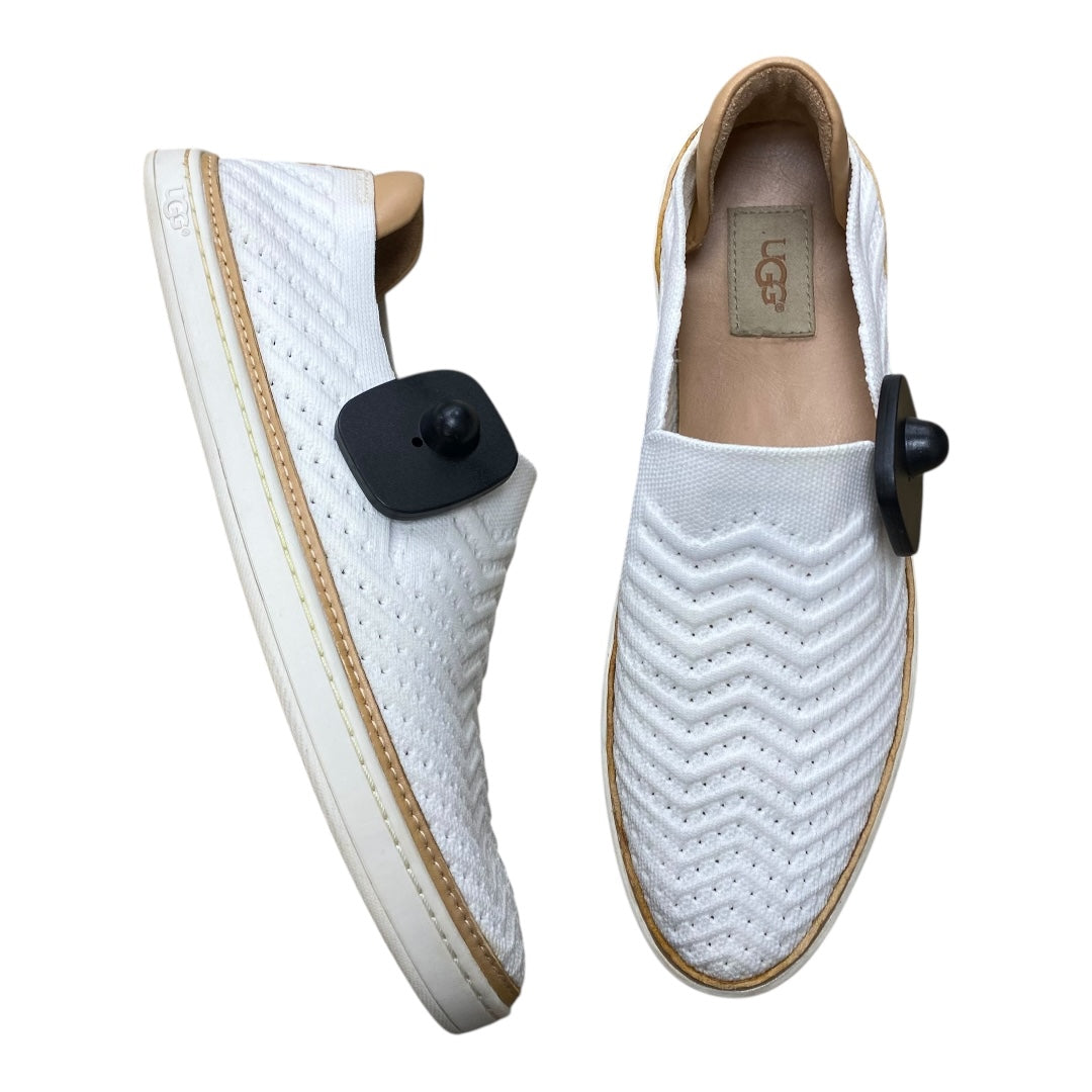 Shoes Designer By Ugg In Tan & White, Size:10