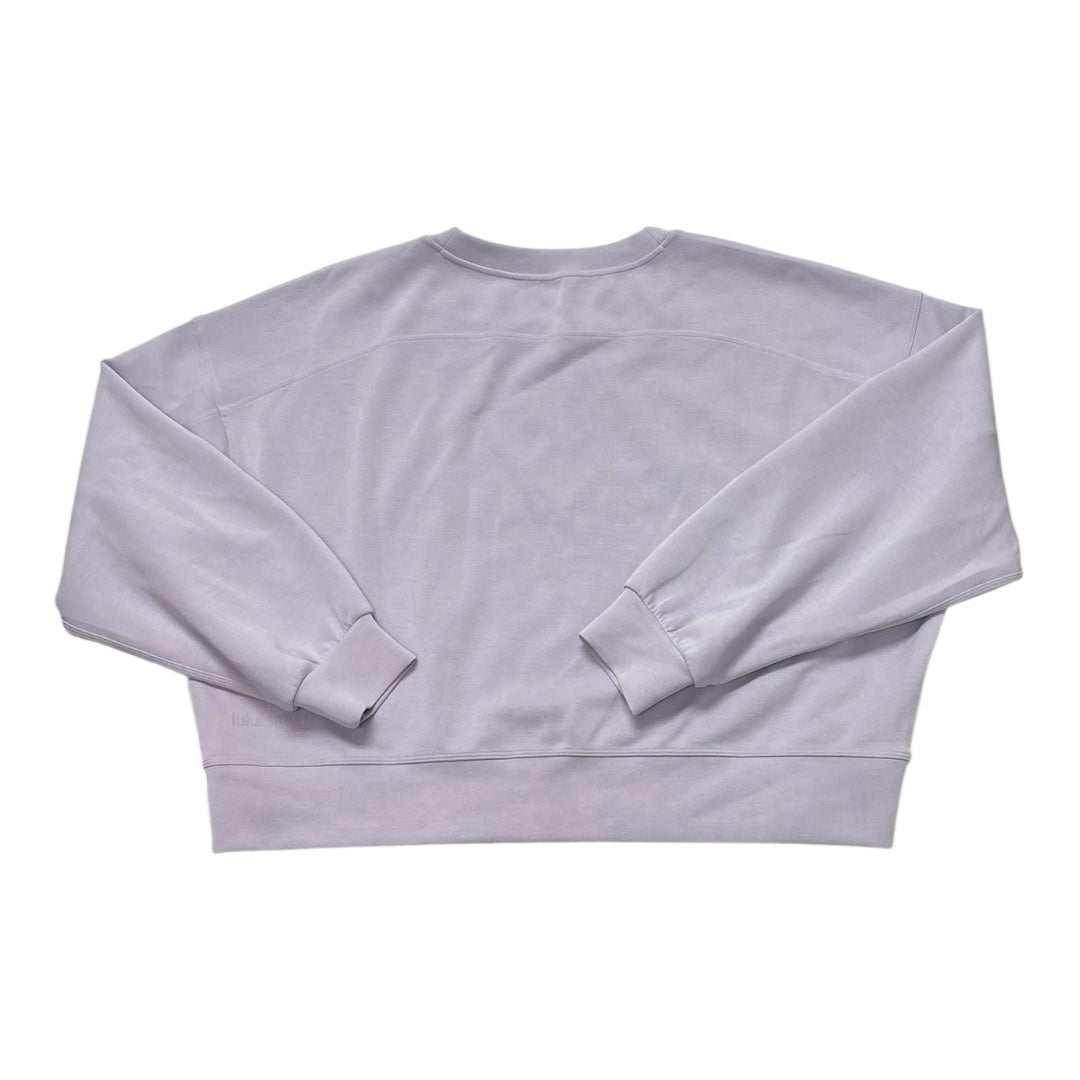 Athletic Sweatshirt Crewneck By Lululemon In Purple, Size:12