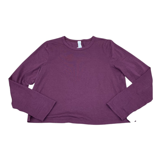 Athletic Top Ls Crewneck By Lululemon In Purple, Size:10