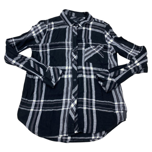 Top Ls By Rails In Plaid Pattern, Size:S