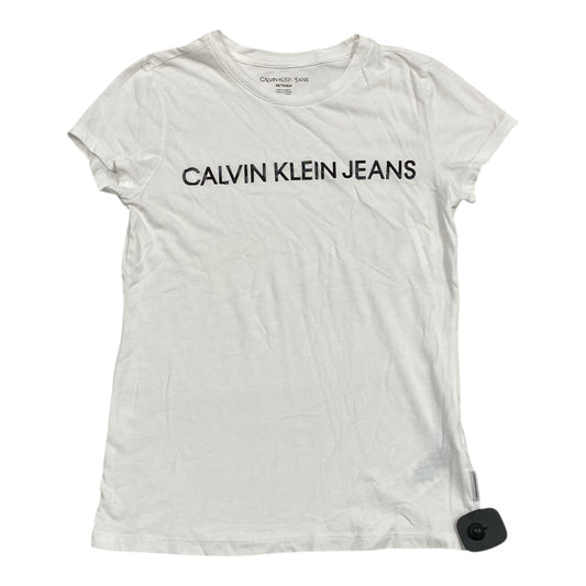 Top Ss By Calvin Klein In White, Size:Xs