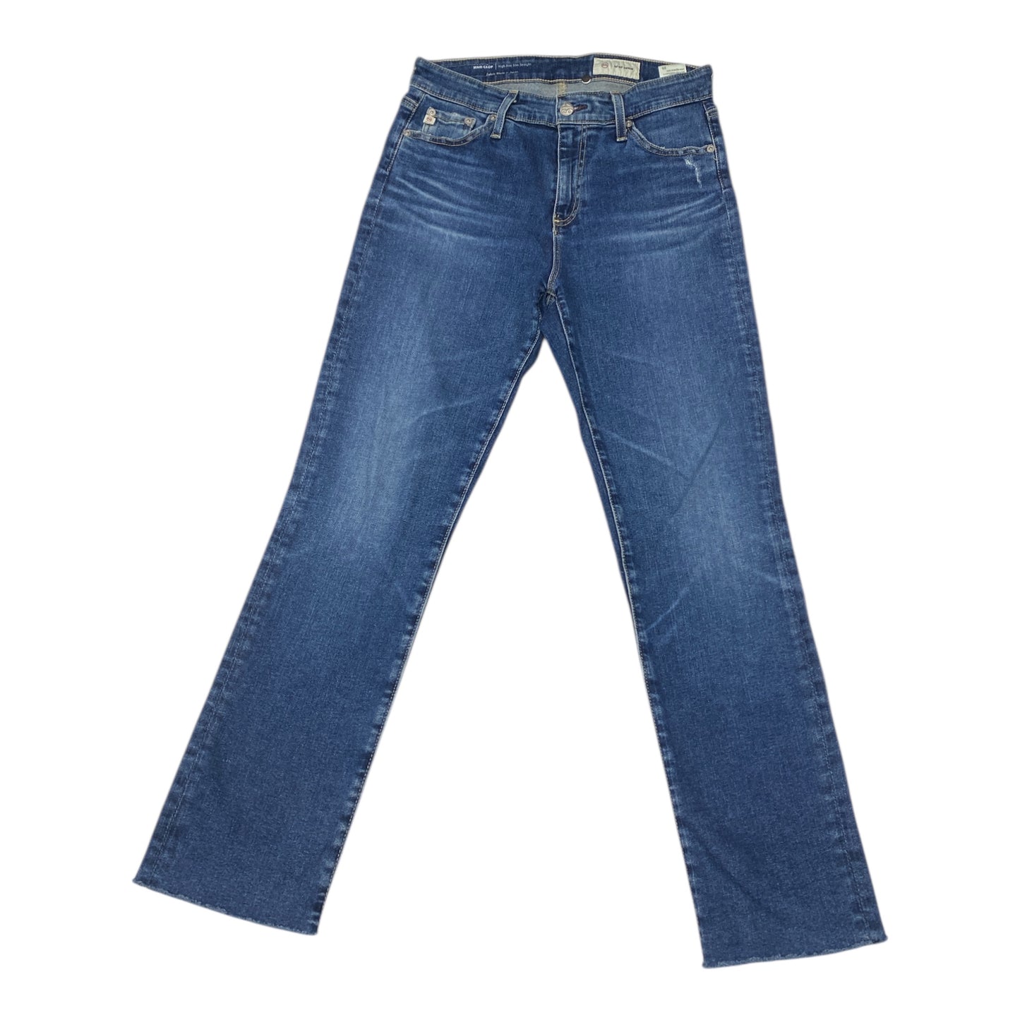 Jeans Straight By Ag Jeans In Blue Denim, Size:6