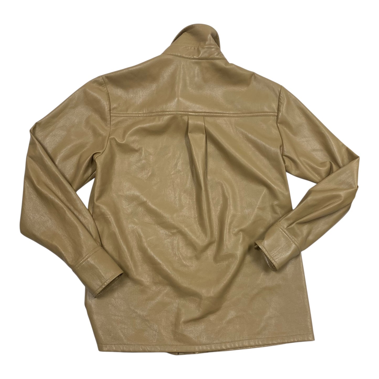 Jacket Shirt By Good American In Brown, Size:M