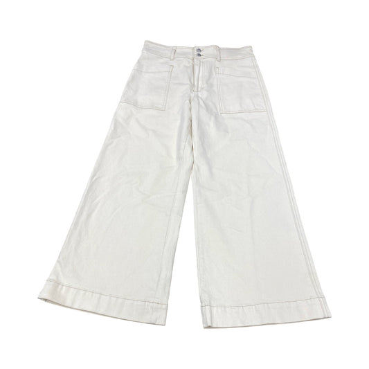 Jeans Wide Leg By Joes Jeans In Cream Denim, Size:12