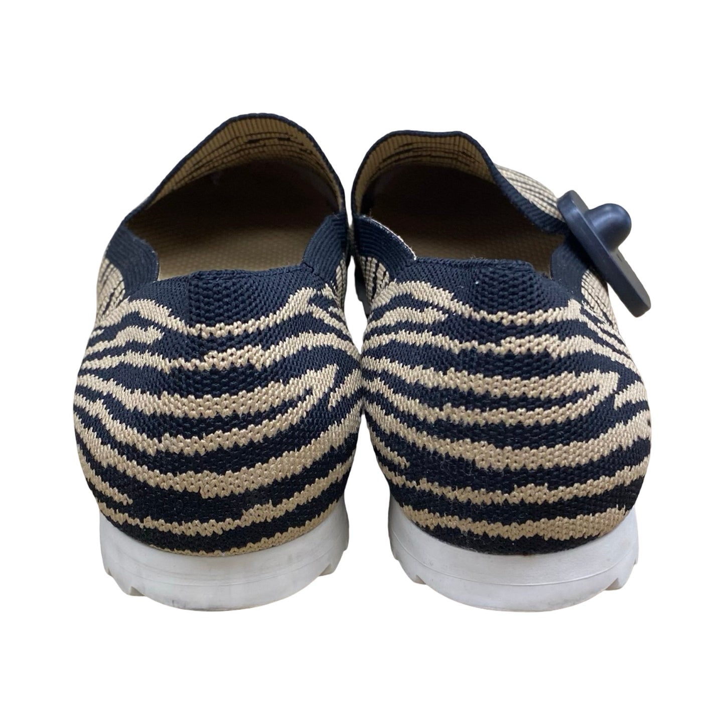 Shoes Flats By Vaneli In Striped Pattern, Size:8