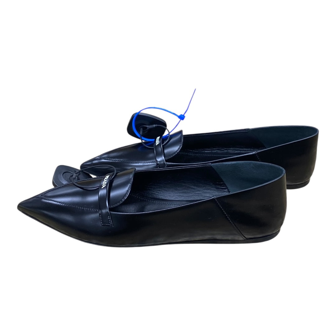 Shoes Luxury Designer By Prada In Black, Size:8.5